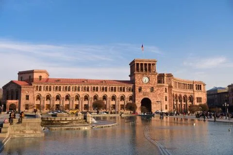 Yerevan Republic Square Stock Photos
