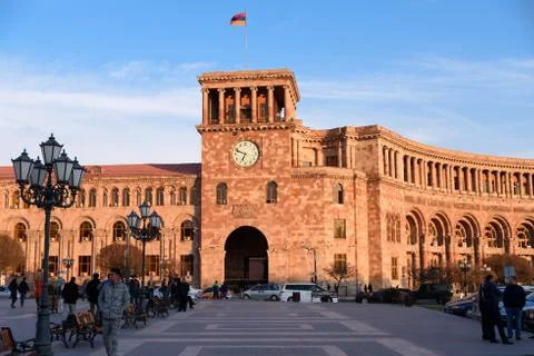 Yerevan Republic Square Stock Photos
