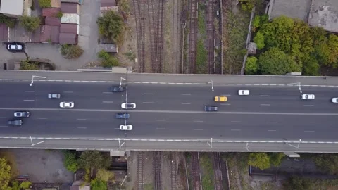 Yerevan traffic by drone 2 動画素材 337775433