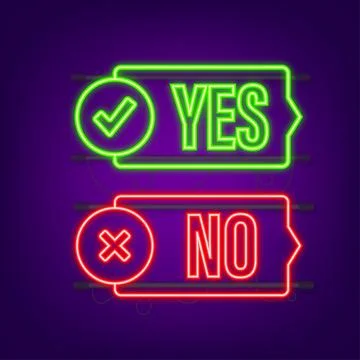 Yes and No button. Feedback concept. Positive feedback concept. Choice button Illustrazione stock