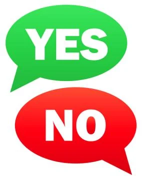 Yes and no icon  simple Stock Illustration