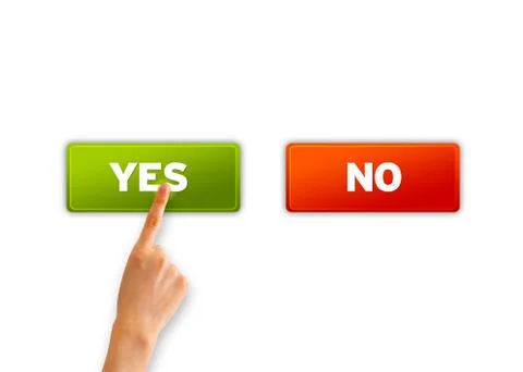 Yes and no Stock Illustration