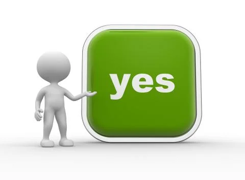 Yes button Stock Illustration