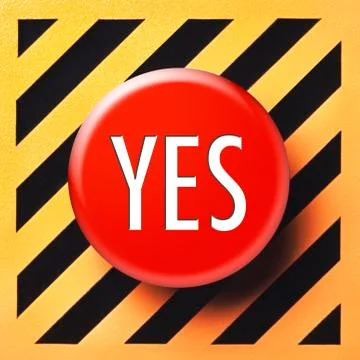 Yes button Illustrazione stock