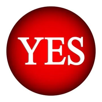 Yes button Stock Illustration