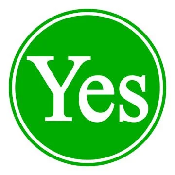 Yes button Stock Illustration