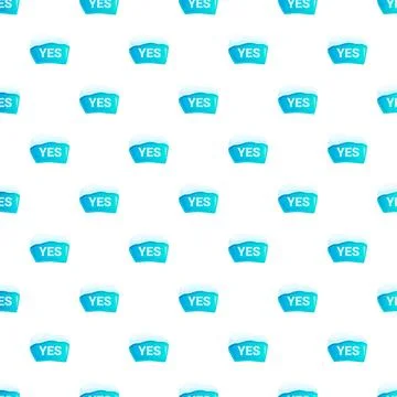 Yes button pattern forming an agreement background Stock Illustration