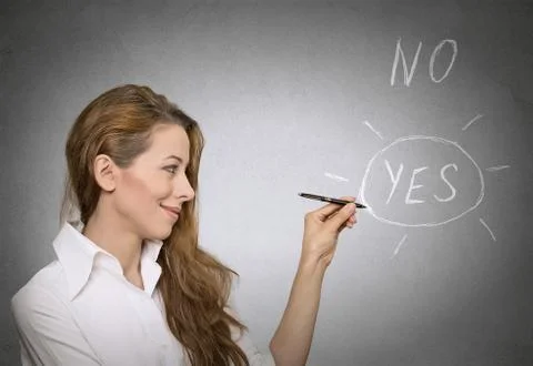 Yes choice Stock Photos