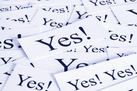 Yes concept Stock Photos