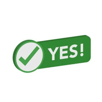 Yes correct icon choice check vector  Stock Illustration