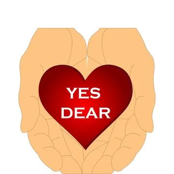 Yes dear Stock Illustration