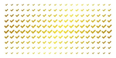 Yes Gold Halftone Pattern Stock Illustration