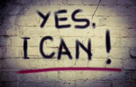 Yes I Can Concept Illustrazione stock
