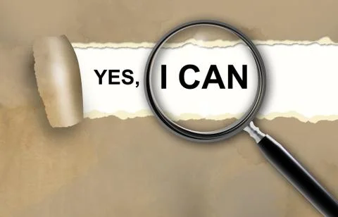 Yes, i can 库存插图