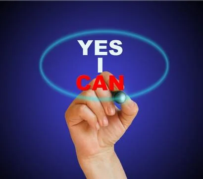 Yes i can Stockillustratie