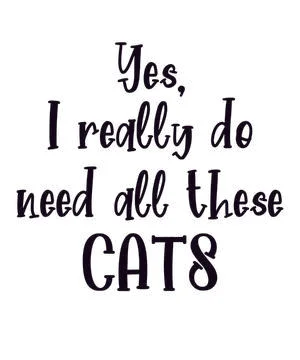 Yes i really do need all these cats Stock Illustration