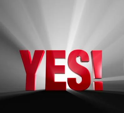 Yes! Stock Illustration