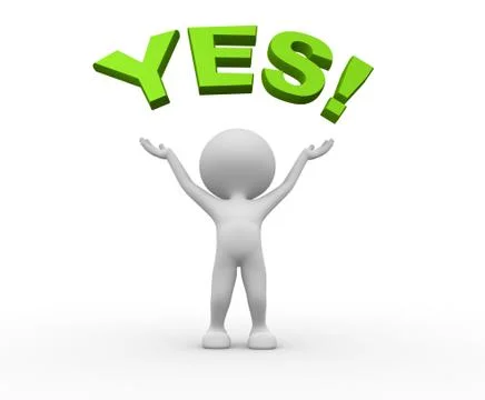 Yes! Stock Illustration