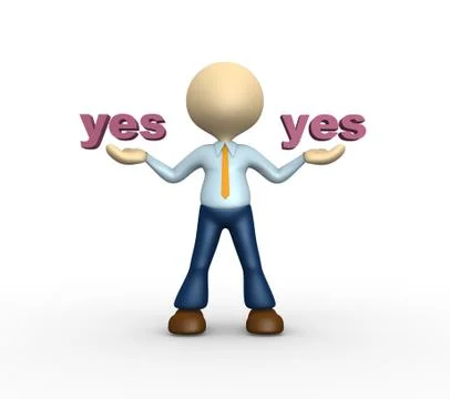 Yes Illustrazione stock