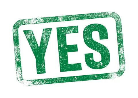 Yes inkpad Stock Illustration