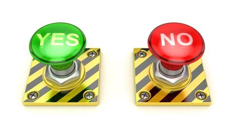 Yes No Button Stock Photos