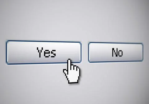 Yes No buttons Stock Illustration