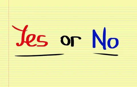 Yes No Concept Stock Illustration