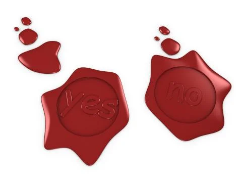 Yes no Illustrazione stock