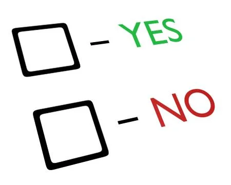 YES NO Stock Illustration