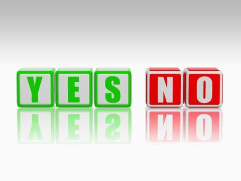Yes No Stock Illustration