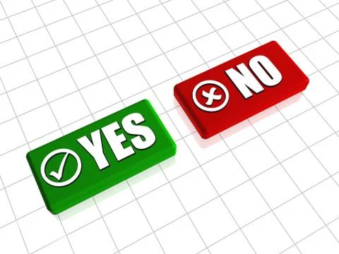 Yes No Stock Illustration