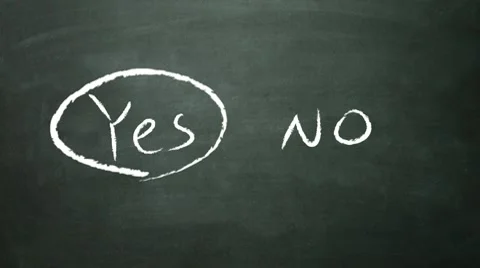 Yes no selection Stock Footage 10795785