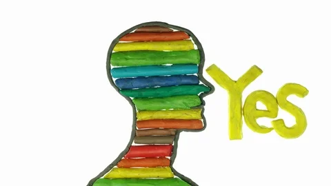 Yes or no animation concept Stock Footage 81203716