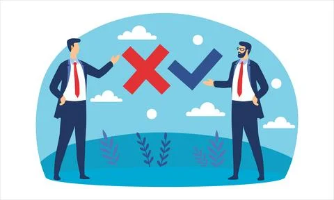 Yes or No answer Illustrazione stock