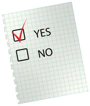 Yes or no choice. Stock Illustration