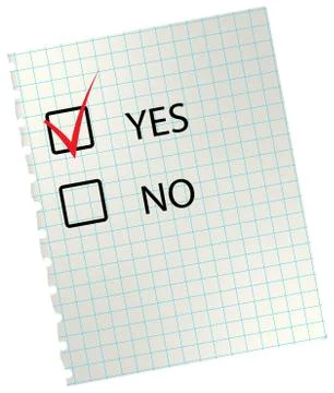 Yes or No choice. Stock Illustration