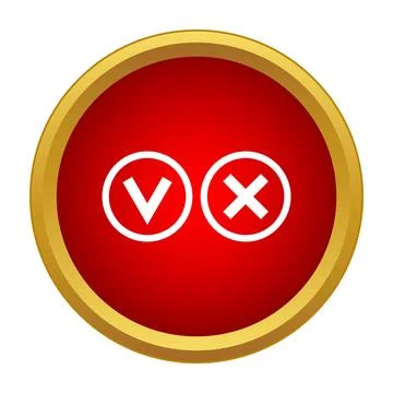Yes or no decision buttons indicating choice Illustrazione stock