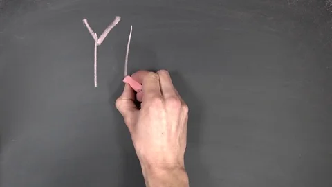 Yes or No decision making - choosing YES on chalkboard Stock Footage 84010239