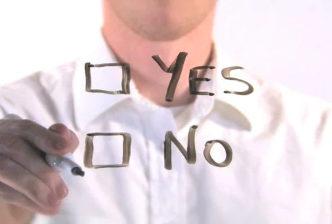 Yes or No Stock Footage 576557