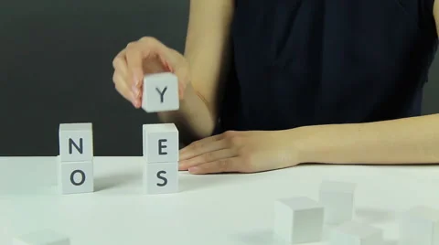 Yes or NO Stock Footage 62052183