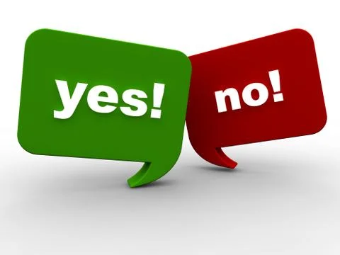 Yes or No Stock Illustration