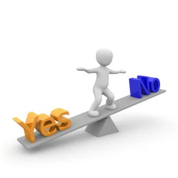 Yes or no Stock Illustration