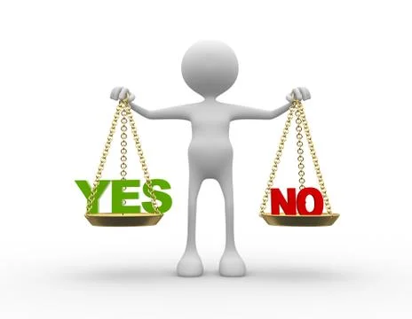 Yes or no Stock Illustration
