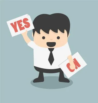 Yes or no Stock Illustration