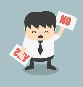 Yes or no 스톡 일러스트