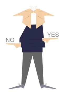 Yes or no Stock Illustration