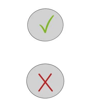 Yes or no Stockillustratie