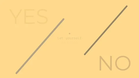 Yes or no let yourself be heard Stock Footage 98423593