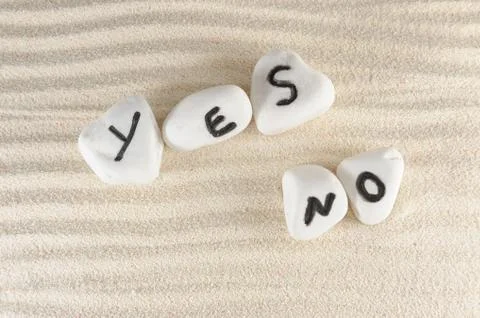 Yes or no Stock Photos