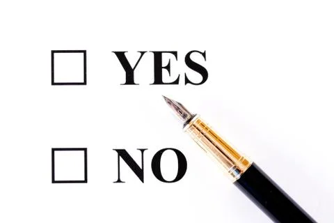 Yes or no Foto stock